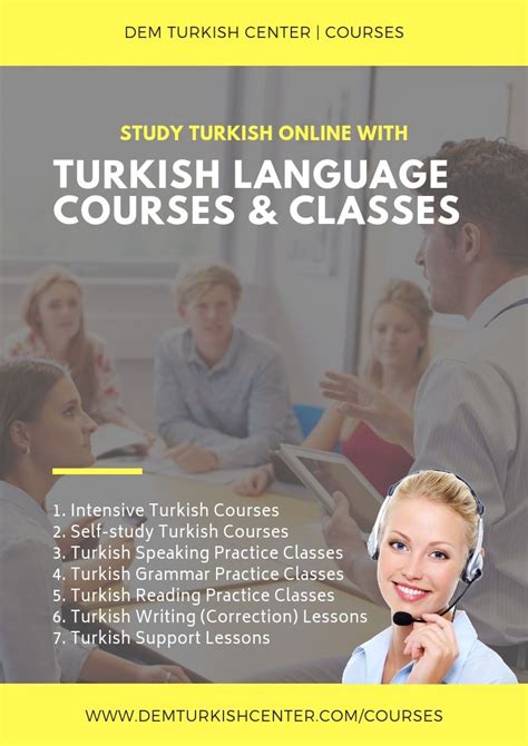 attend a course türkçe